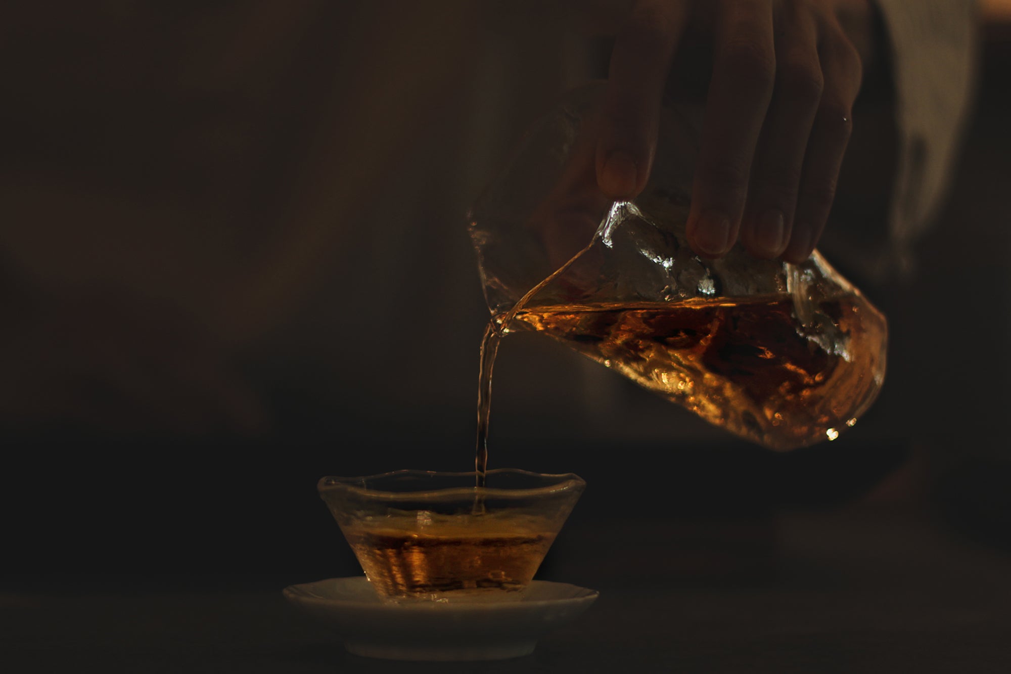 Pouring tea