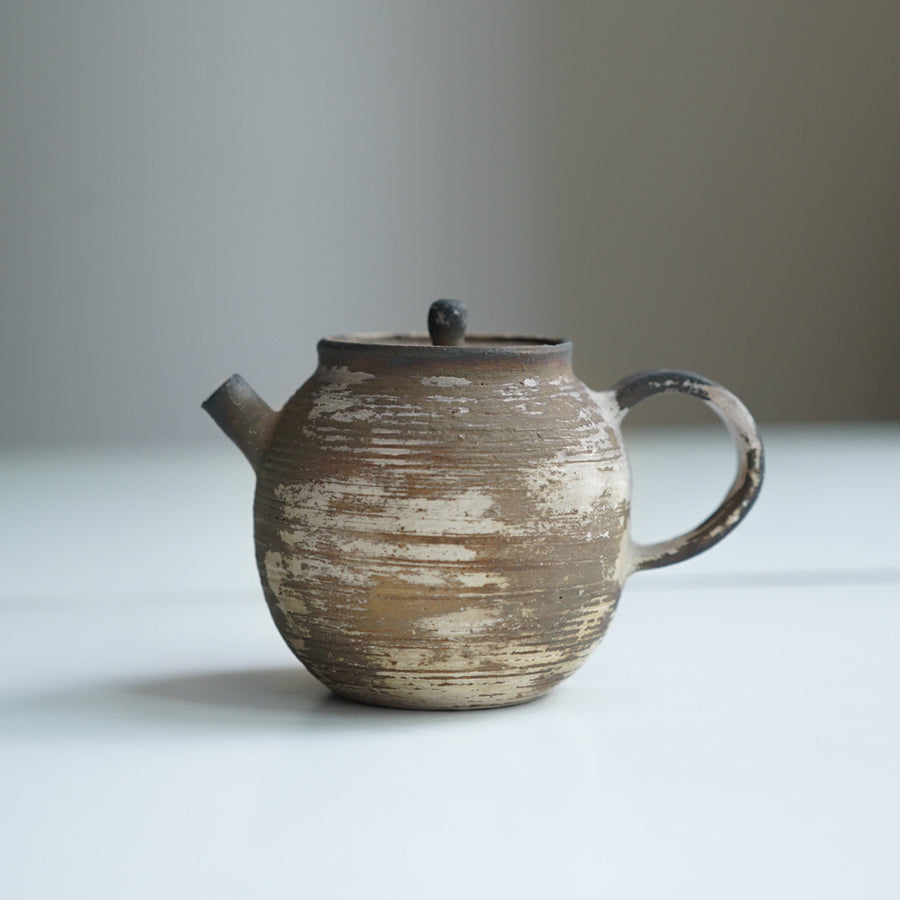 Handcrafted Coarse Clay Teapot