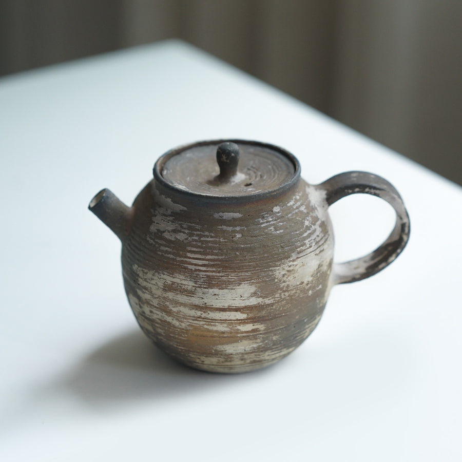 Handcrafted Coarse Clay Teapot