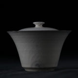 White Glazed Fenyin Gaiwan by Cong Qiang