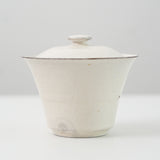 White Glazed Fenyin Gaiwan by Cong Qiang