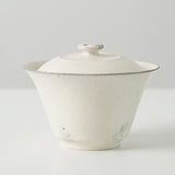 White Glazed Fenyin Gaiwan by Cong Qiang