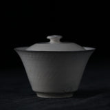 White Glazed Fenyin Gaiwan by Cong Qiang