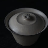 White Glazed Fenyin Gaiwan by Cong Qiang